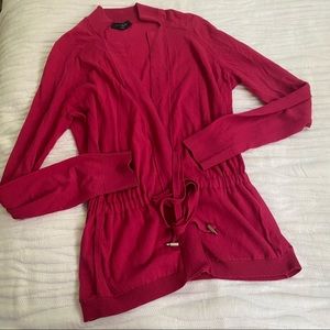 Piazza Sempione Hot Pink Cotton Cardigan